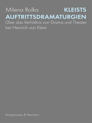cover image of Kleists Auftrittsdramaturgien